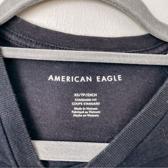 American Eagle Navy Short Sleeve Graphic Tee Size XS - Picture 3 of 6